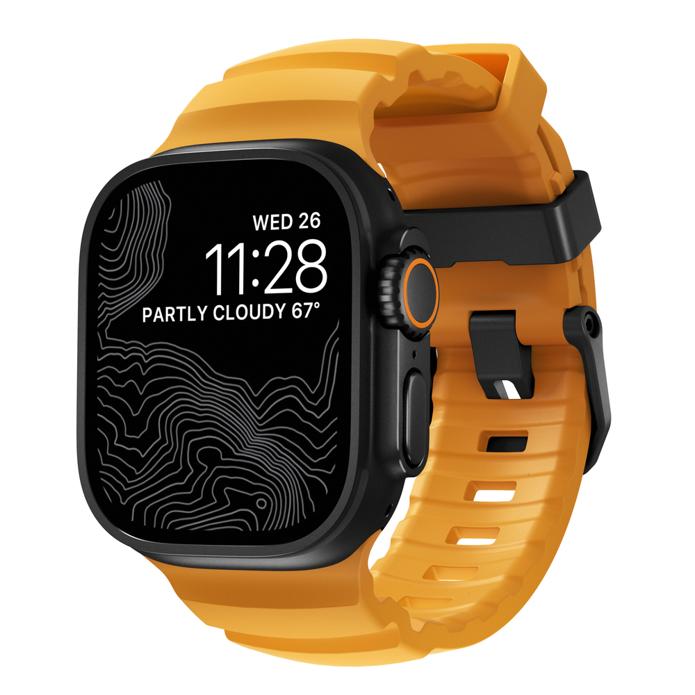 Correa Nomad Rocky Point Apple Watch 49-46-45 mm Hebilla Negra Sol    