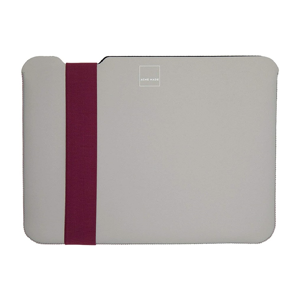 Sleeve Acme Made Skinny Small 13" Gris-Fucsia                         