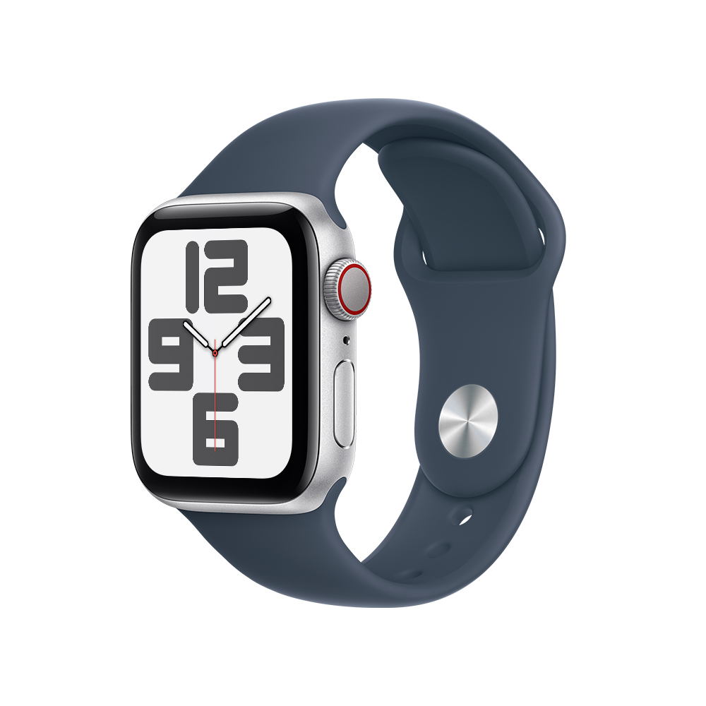 Apple Watch MRGH3CL/A SE 2 GPS+Cell 40mm Alum Plata Dep Azul Tormenta 